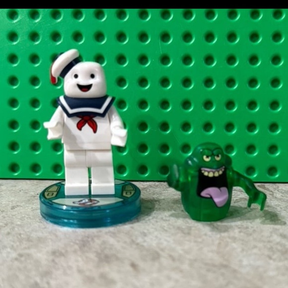 Lego Ghostbusters Minifigures Stay Puft and Slimer - Picture 1 of 5
